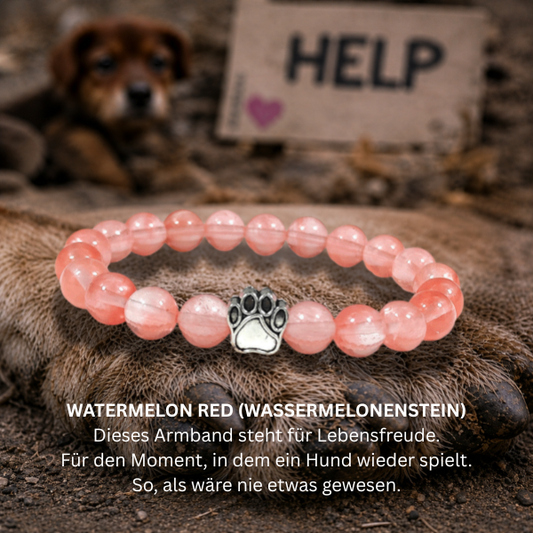 #LEBENSFREUDE HUNDEPFOTE ARMBAND