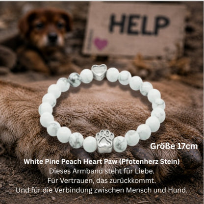 #LIEBE HUNDEPFOTE ARMBAND KINDER