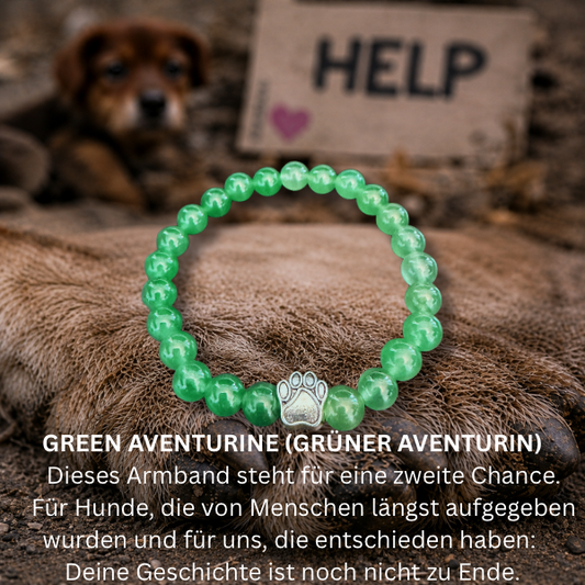 #ZWEITE CHANCE HUNDEPFOTE ARMBAND - 2 Größen