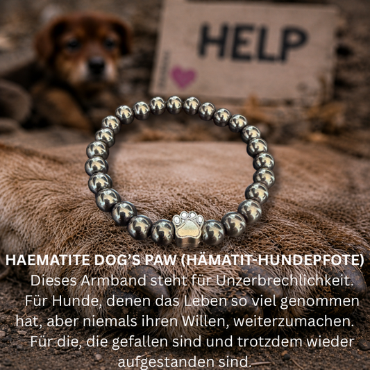 #UNZERBRECHLICHKEIT HUNDEPFOTE ARMBAND - 2 Größen