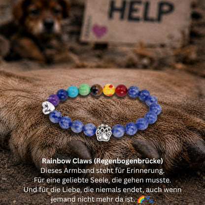 #ERINNERUNG HUNDEPFOTE ARMBAND
