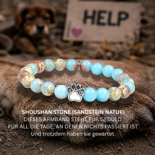 #GEDULD HUNDEPFOTE ARMBAND