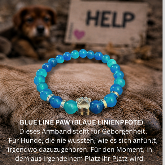 #GEBORGENHEIT HUNDEPFOTE ARMBAND - 2 Größen