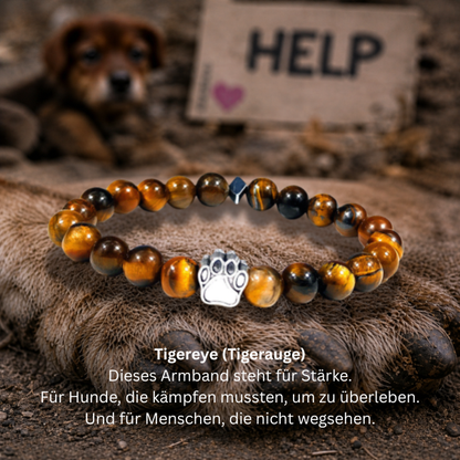 #STÄRKE HUNDEPFOTE ARMBAND- Größe 19cm