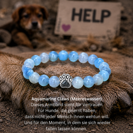 #VERTRAUEN HUNDEPFOTE ARMBAND - 2 GRÖßEN