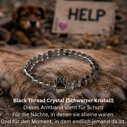 #RUHE HUNDEPFOTE ARMBAND - 2 Größen