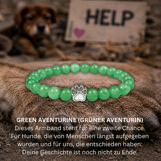 #ZWEITE CHANCE HUNDEPFOTE ARMBAND - 2 Größen
