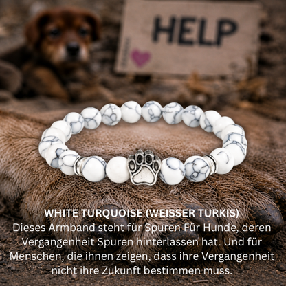 #SPUREN HUNDEPFOTE ARMBAND - 2 Größen