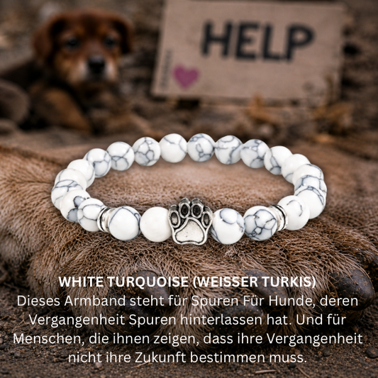 #SPUREN HUNDEPFOTE ARMBAND - 2 Größen