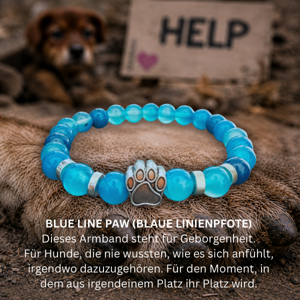 #GEBORGENHEIT HUNDEPFOTE ARMBAND - 2 Größen