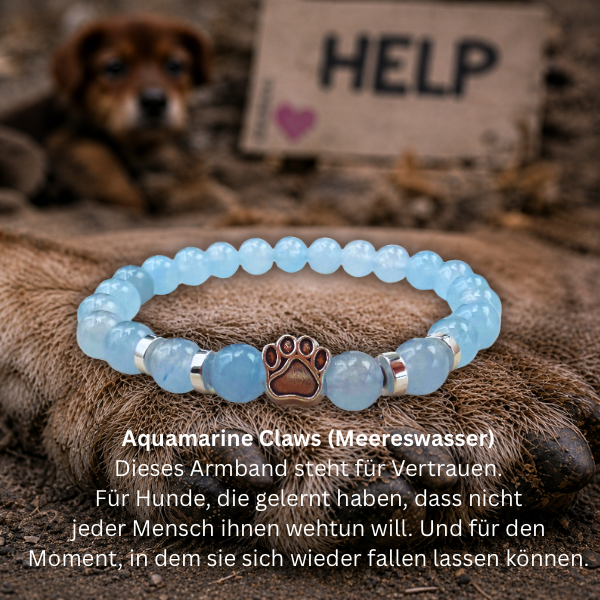 #VERTRAUEN HUNDEPFOTE ARMBAND - 2 GRÖßEN