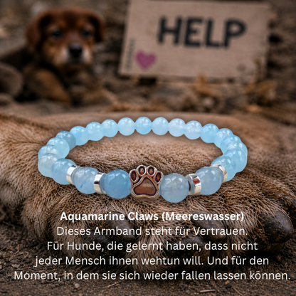 #VERTRAUEN HUNDEPFOTE ARMBAND - 2 GRÖßEN