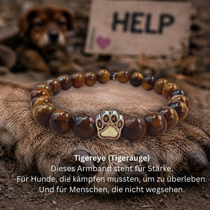 #STÄRKE HUNDEPFOTE ARMBAND- 2 Größen