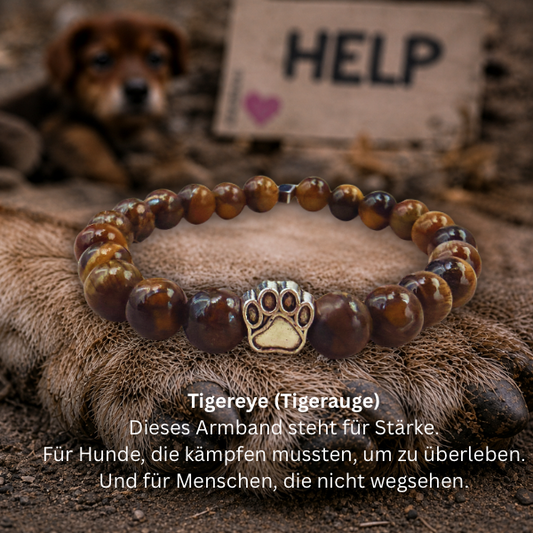 #STÄRKE HUNDEPFOTE ARMBAND- 2 Größen